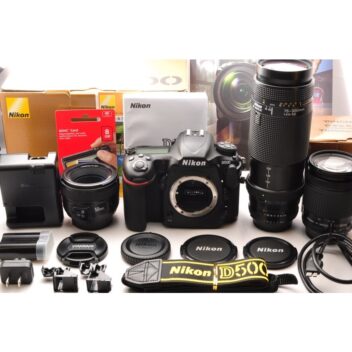 Nikon ニコン D500 単焦点＆標準＆超望遠トリプルレンズセット 美品 SDカード(16GB)付き